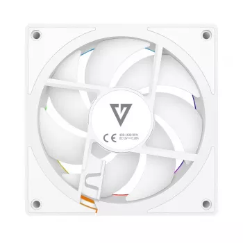 Korpuso ventiliatorius MODECOM VOLCANO LOOP 120 ARGB Reverse Fan White 120 mm, PWM, 400–1400 RPM