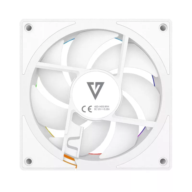 Korpuso ventiliatorius MODECOM VOLCANO LOOP 120 ARGB Reverse Fan White 120 mm, PWM, 400–1400 RPM