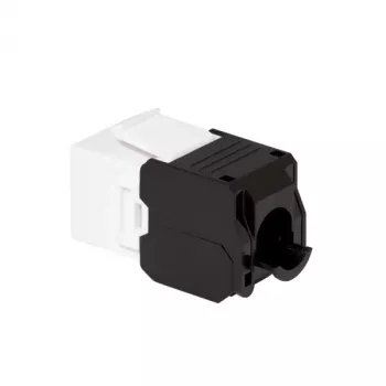 LogiLink NK4066 Keystone modulis, plokščias, juodas baltas RJ-45