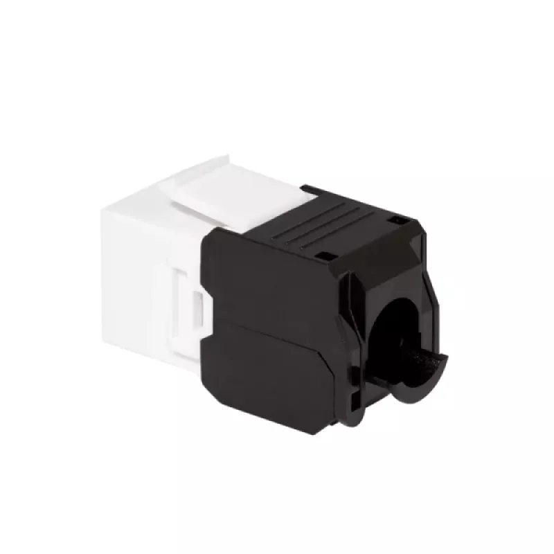 LogiLink NK4066 Keystone modulis, plokščias, juodas baltas RJ-45