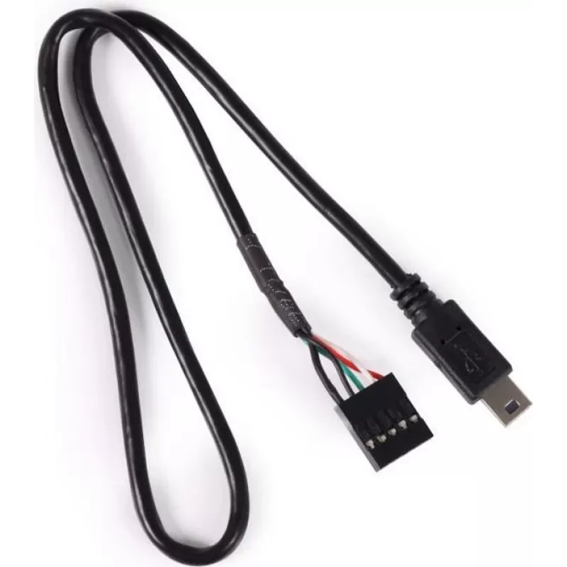 Alphacool 18171 Mini-USB prie pagrindinės plokštės 5 kontaktų kabelis 0,4 m juodas