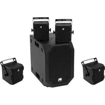 Aktyvi garsiakalbių sistema Omnitronic BOB-10A su 4x BOB-4 (modelis 20000533)