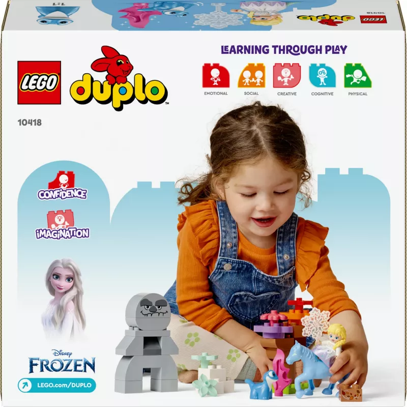 LEGO DUPLO žaidimų rinkinys 10418 — Disney Elsa ir Bruni Užburtame miške, 31 detalė, 2+ metų