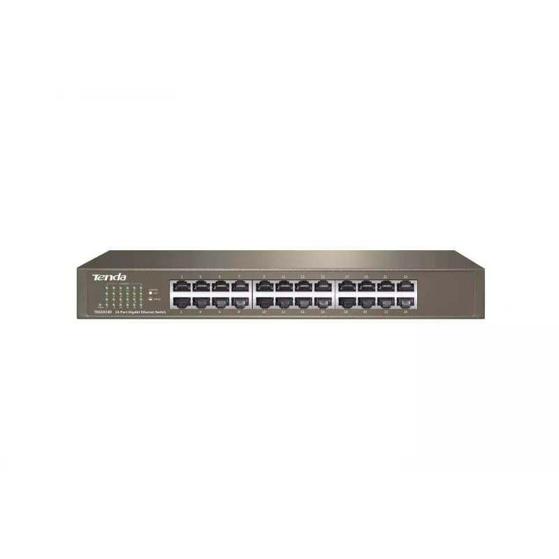 Nevaldomas komutatorius TENDA TEG1024D 24 prievadų Gigabit Ethernet, 48 Gbps, 8000 MAC adresų lentelė, mėlynas