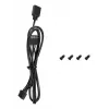 Korpuso ventiliatorius DeepCool FL12 120 mm, PWM, 500–2150 RPM, 55 CFM, 2.82 mmH2O, FDB, multi-LED, juodas