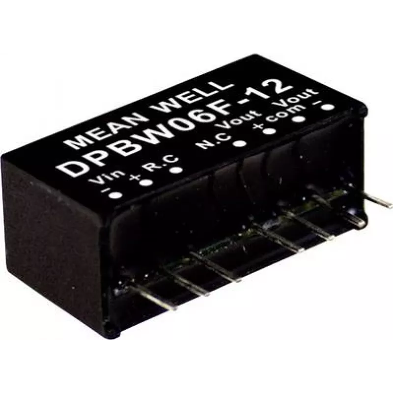 AC/DC maitinimo adapteris MEAN WELL DPBW06G-15, įėjimas 18–75 V, išėjimas 15 V, 6 W