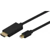 Microconnect MDPHDMI5B vaizdo kabelio adapteris 5 m Mini DisplayPort HDMI Type A (Standard) juoda