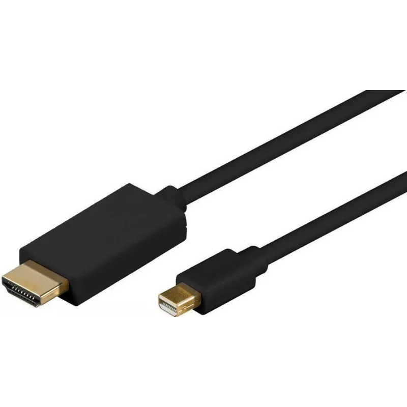 Microconnect MDPHDMI5B vaizdo kabelio adapteris 5 m Mini DisplayPort HDMI Type A (Standard) juoda