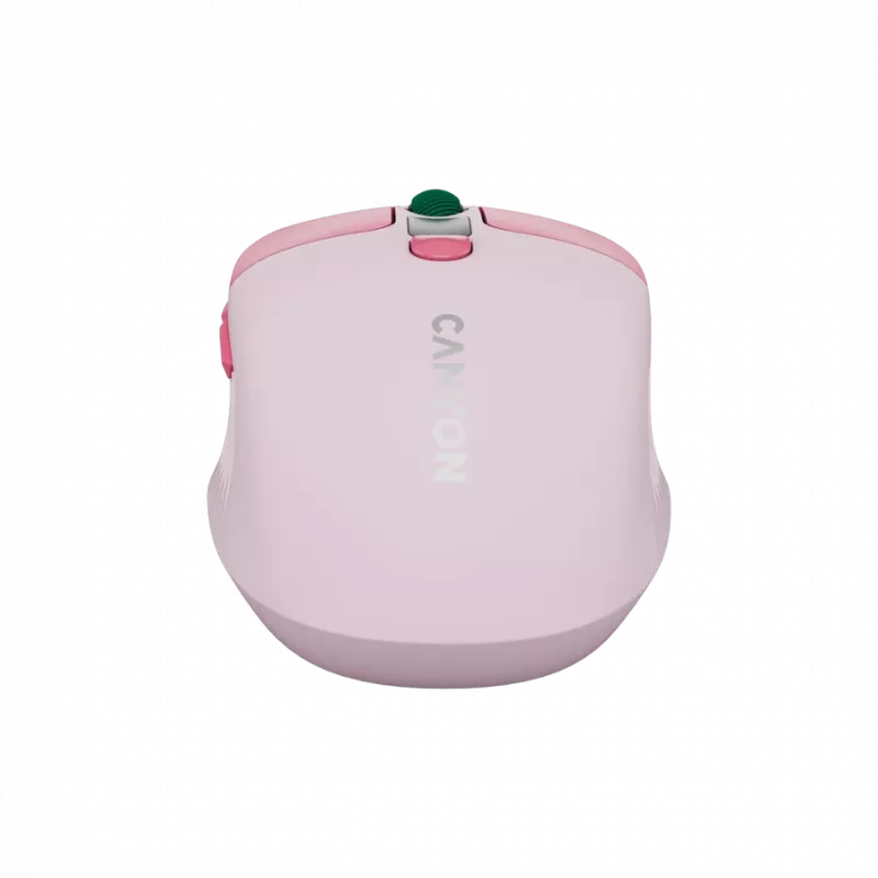 Canyon MW-26 - 2in1 belaidė optinė pelė Bluetooth / 2,4 GHz - tyli - rožinė