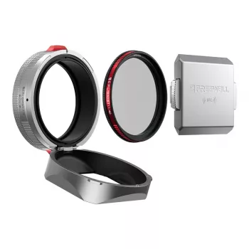 „Sunshield Freewell FW-FU-XSR“, skirtas „Fuji X100“ serijai, sidabrinis, objektyvo gaubtas / skydelio priedas