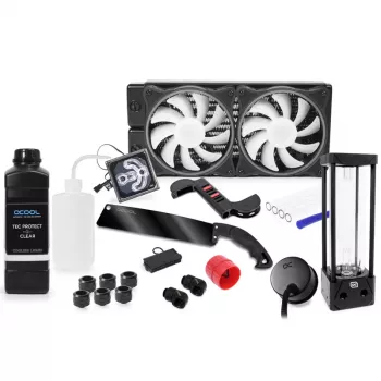 Alphacool 11992 - vandens blokas - Acetal - akrilas - Aliuminis - Žalvaris - Varis - Nikelis - Nerūdijantis plienas - Juoda - Skaidrus - 1/4 - 60 °C - 0,8 bar (11992)