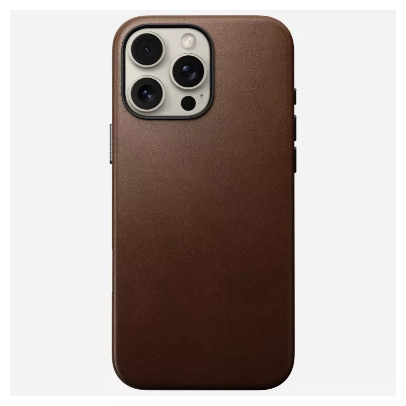 Mobiliojo telefono dėklas Nomad NM01389385, skirtas iPhone 16 Pro Max, 17,5 cm (6,9 colio), rudas, aliuminis / PC / mikropluoštas / oda