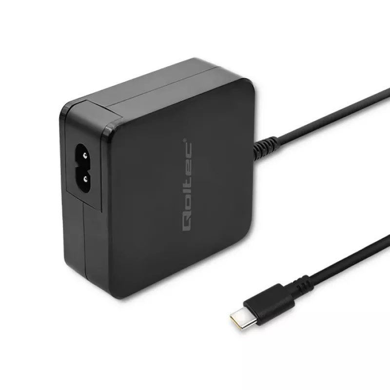 Qoltec 51027 įkroviklis | 65W | 5-20.3V | 2-3.25A | USB C tipo | PD