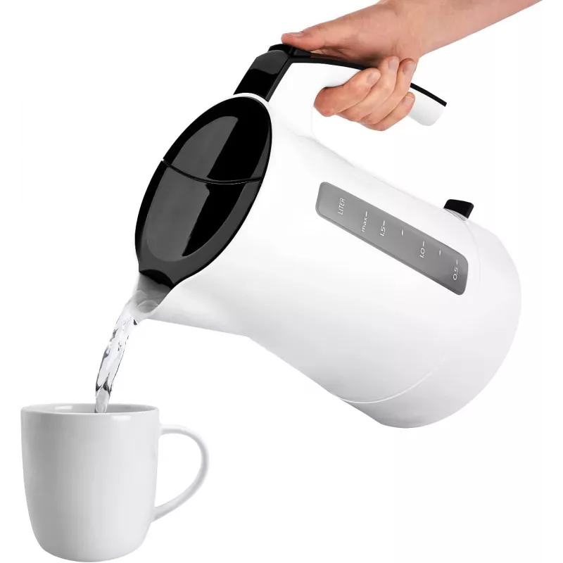Elektrinis virdulys Melitta Enjoy Aqua 1,7 L 2400 W juoda balta