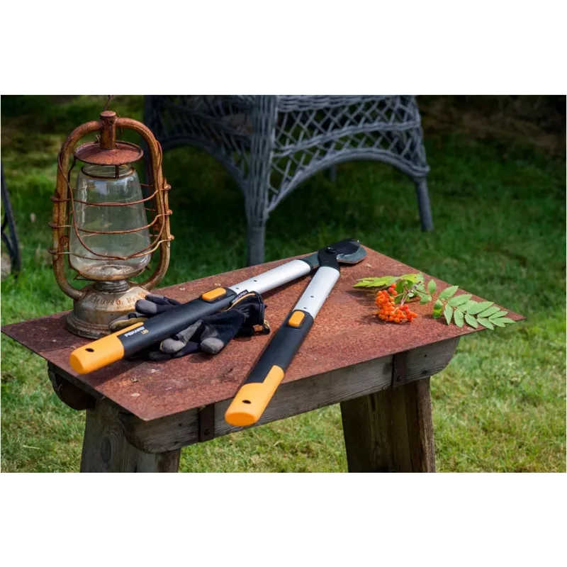 Fiskars SmartFit teleskopinės žirklės 915 mm L86 juodos oranžinės (1013564)