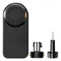Kuprinės laikiklis Puluz PU1055B sporto kameroms — suderinamas su Osmo Action 5, Pro Insta360, Ace Pro 2 — juodas
