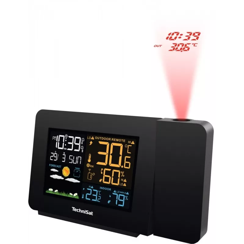 Oro stotelė TECHNISAT Imeteo P1 belaidė su vidaus/lauko temperatūros ir drėgmės jutikliais