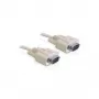 Serijinis laidas DeLOCK RS-232 10 m smėlio spalvos DB-9 82983