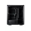 PC Midi Tower Cooler Master MasterFrame 500 Mesh — juoda su permatomu šonu, palaiko ATX/EATX, 2x200 mm priekyje, 1x120 mm gale