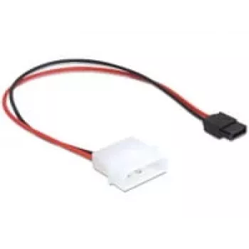 Delock maitinimo laidas „Molex 4 Pin Plug“ į „plonas SATA 6 Pin Receptacle“ 24 cm
