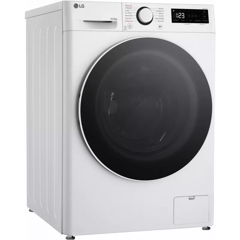 LG F4DR510S0W skalbimo mašina-džiovyklė 10 kg 1400 aps./min. balta