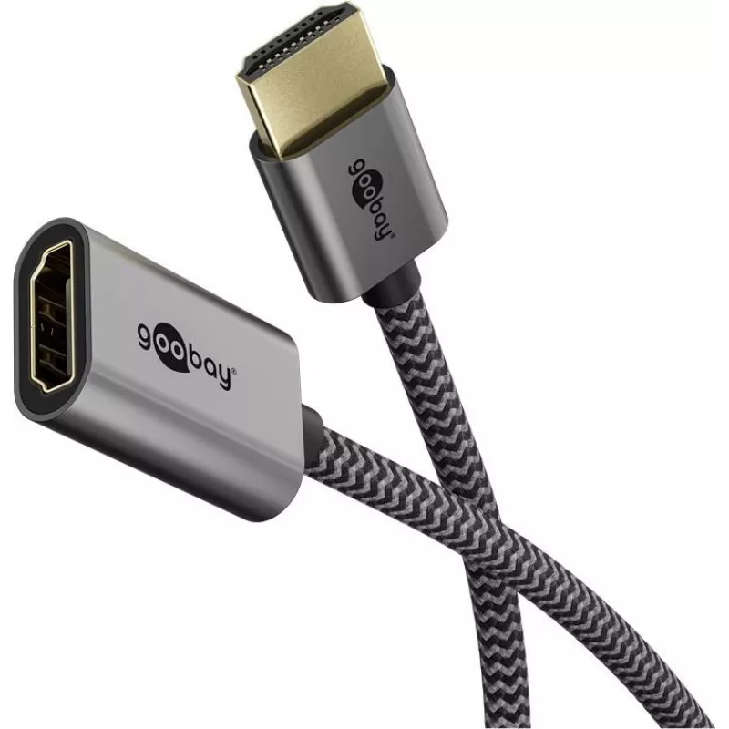 Itin spartus HDMI Flexiadapteris, laidas juodos/auksinės spalvos