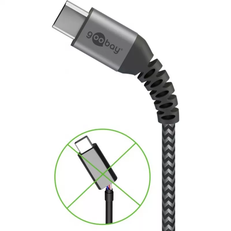 Goobay 49297 USB laidas, juodas