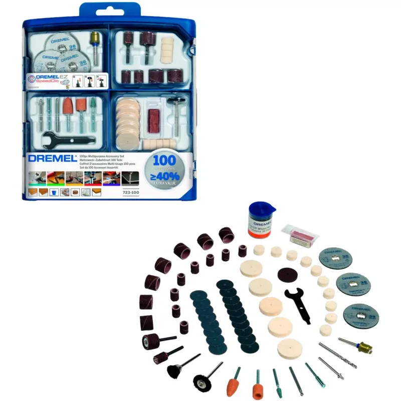 Dremel 100 dalių universalus priedų rinkinys