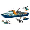 Konstravimo žaislas LEGO City Arkties tyrinėjimo laivas 60368 — 815 dalių, 7+ metų, yra 4 minifigūrėlės