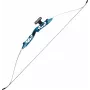 Išardomas lenktas lankas POE LANG RE-023U-30 — 30 lb, 1570 mm, 22–29 colių templė, mėlynas