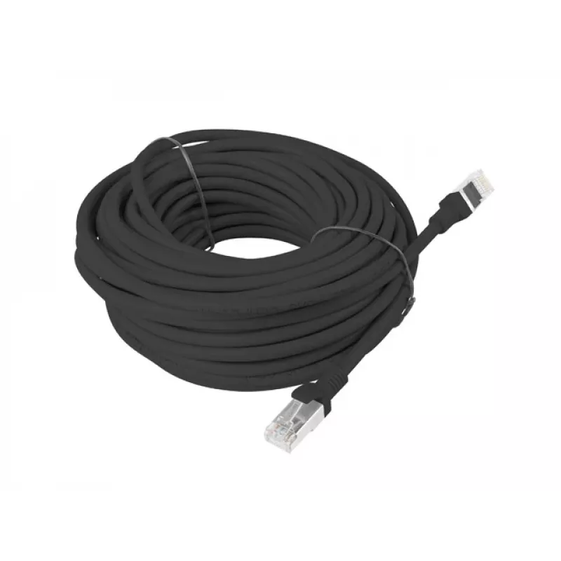 Tinklo kabelis LANBERG PCU6-10CC-1500-BK Cat6 U/UTP 15 m RJ-45 juodas