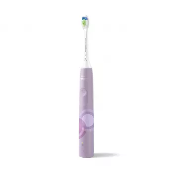 Soninis elektrinis dantų šepetėlis Philips 4100 Series HX3689/44 — įmontuota ličio jonų baterija, 1 rankena, 1 šepetėlio galvutė, kasdienės priežiūros režimas, alyvinis