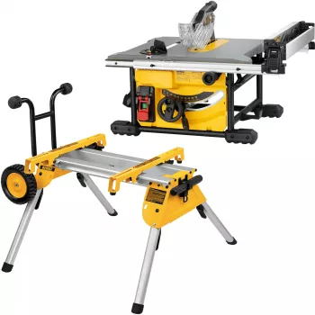 DEWALT Stalo pjūklas 210 mm su stovu