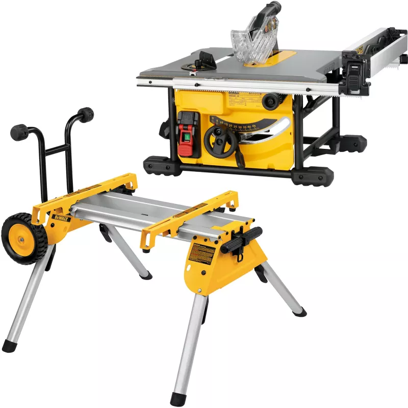 DEWALT Stalo pjūklas 210 mm su stovu