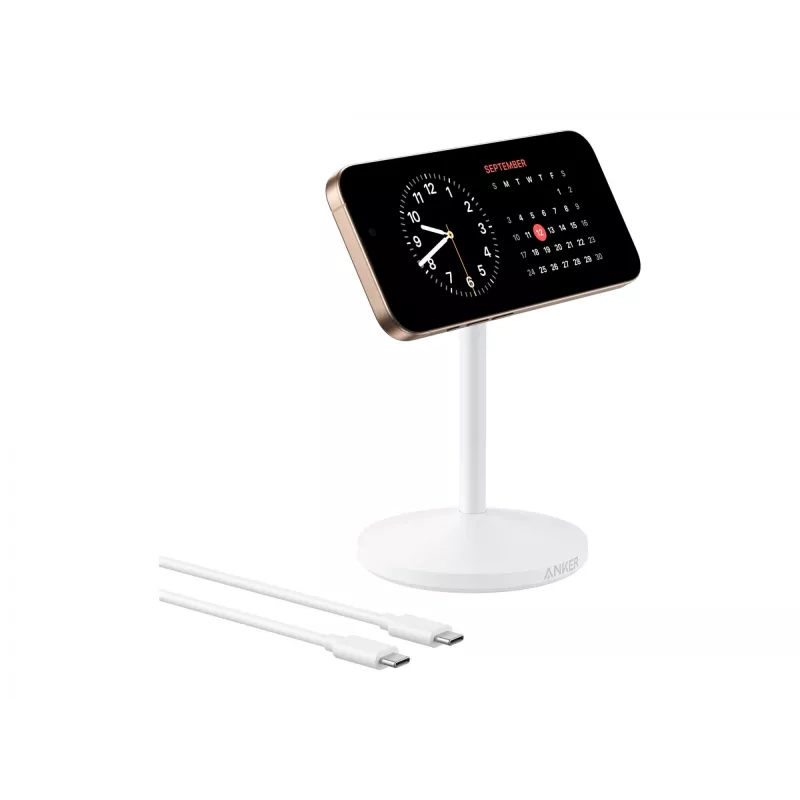 Anker MagGo ausinės, baltos, USB, belaidis greitas įkrovimas, vidaus