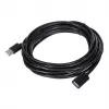 USB ilginamasis kabelis Unitek Y‑C418GBK 5 m USB A į USB A USB 2.0, juodas