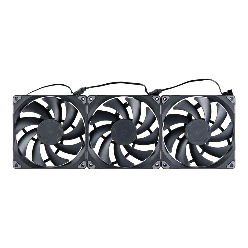 PHANTEKS M25 PWM 140mm korpuso ventiliatoriai - 3 vnt., juodi