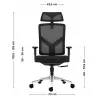 Biuro sukamoji kėdė mark adler Manager 3.3 Juoda — ergonomiškas dizainas, sukamas pagrindas