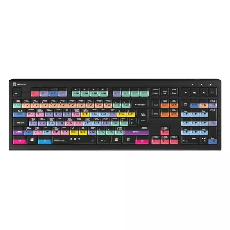 Logickeyboard Adobe After Effects CC Astra 2 UK PC klaviatūra