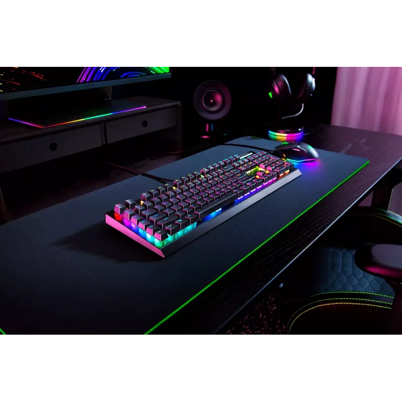Razer BlackWidow V4 X klaviatūra žaidimams USB QWERTY JAV anglų Green