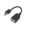 Lenovo 4X90Q93975 vaizdo kabelio adapteris Mini DisplayPort DisplayPort juodas
