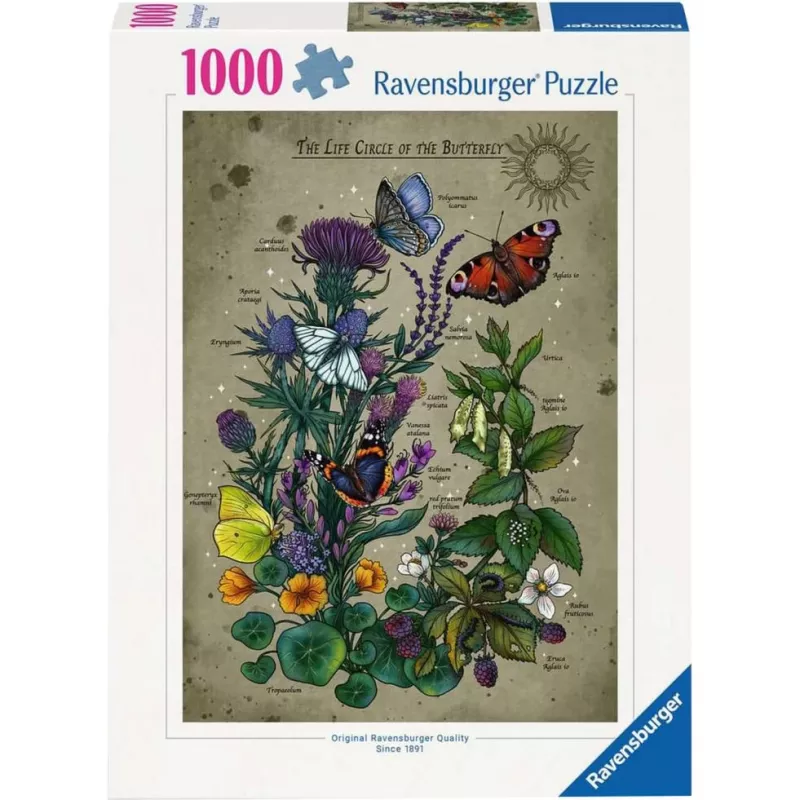 Dėlionė Ravensburger Circle of Life Butterfly 1000 dalių