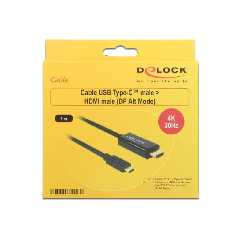 Vaizdo kabelio adapteris USB Type-C HDMI DeLOCK 85258