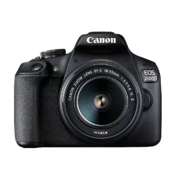 Canon EOS 2000D BK 18-55 IS II EU26 SLR fotoaparato komplektas 24,1 MP CMOS 6000 x 4000 pikselių juoda