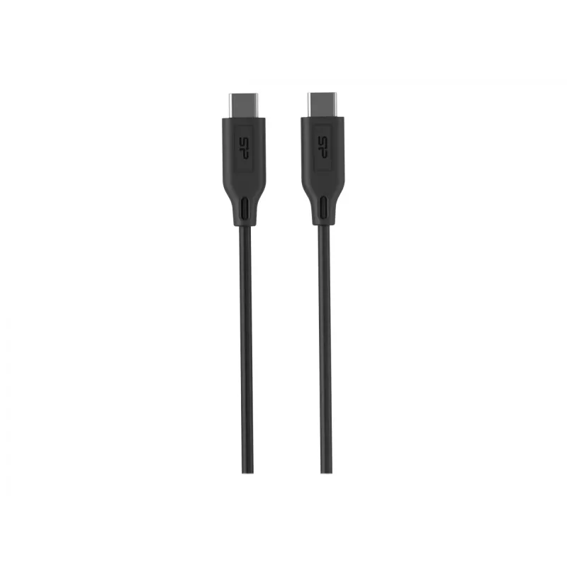 USB kabelis Silicon Power LK15CC 1 m USB-C juodas 0,48 Gbit/s