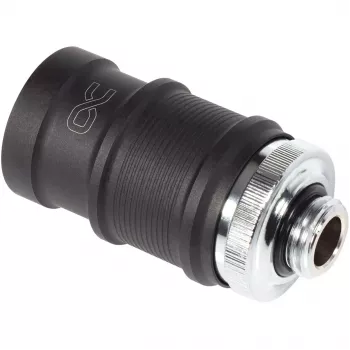 Greito atjungimo jungtis Alphacool ES BLH1A įstumiama moteriška AG chromo juoda matinė