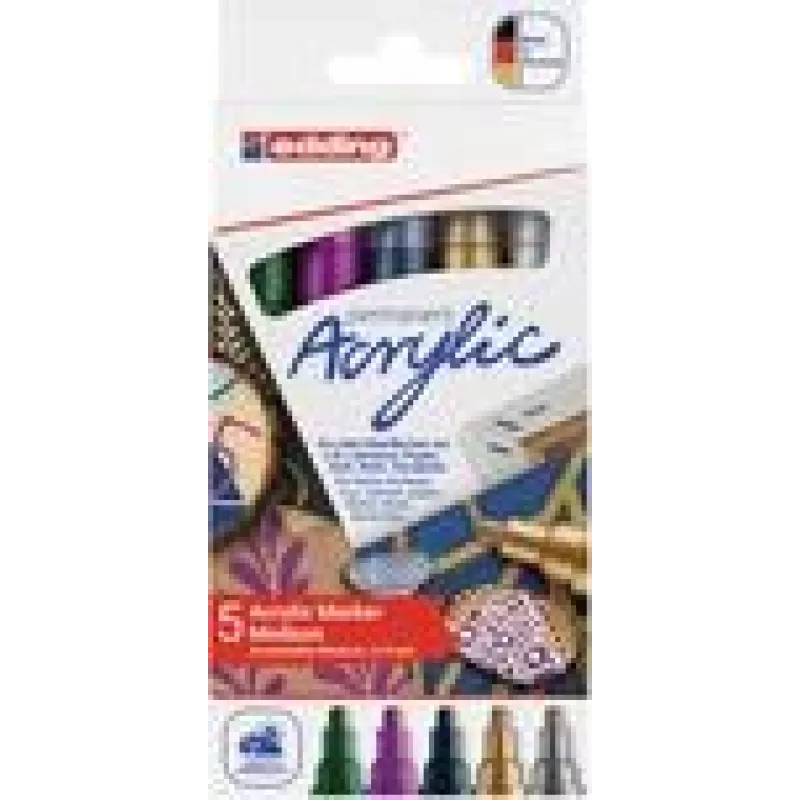 Akrilinis žymeklis Edding 5100 2,0–3,0 mm įvairių spalvų