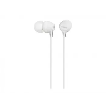 Sony MDR-EX15LP, Laidinis, 8 - 22000 Hz, Muzika, 3 g, Ausinės, Balta