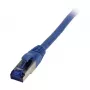 komutacinis kabelis RJ45 - CAT6A 500Mhz - 0,15 m - mėlynas - S-STP(S/FTP) - TPE/LSZH(Superflex) - AWG26 - Synerg