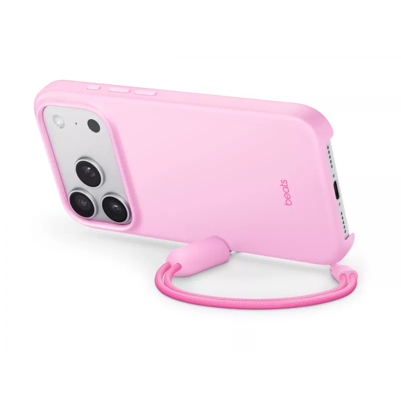 Kickstand dėklas Apple Beats iPhone 17 Pro MagSafe Camera Control Pink